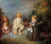 Jean-Antoine Watteau Heureux age! Age dor France oil painting artist